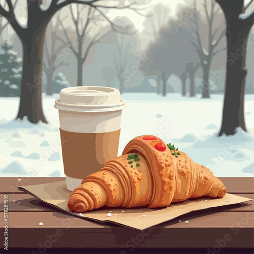 illustration, food, croissant, cup, breakfast, tea, cheese, icon, cafe, coffee, meal, restaurant, vector, drink, lunch, design, set, bread, chocolate, bakery, healthy, menu, juice, sandwich, delicious