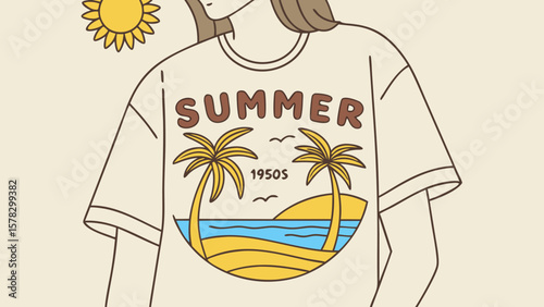 summer beach vector