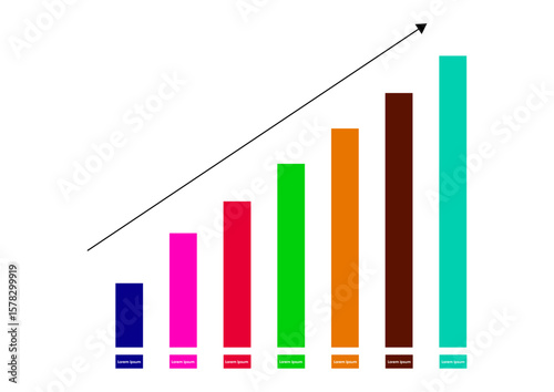 Decreasing graph bar chart economic pressure financial problem statistical