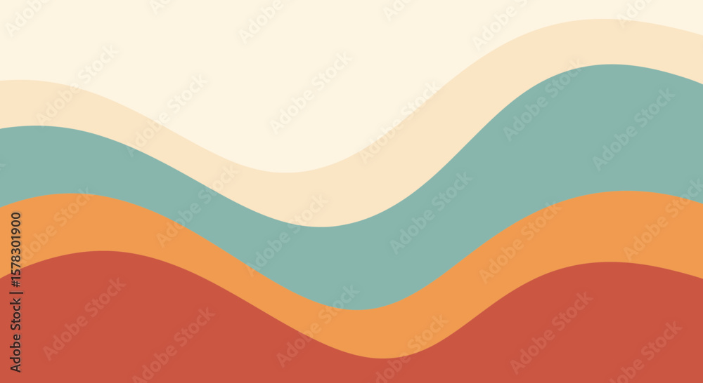 Fototapeta premium Wavy color gradient background for creative design project