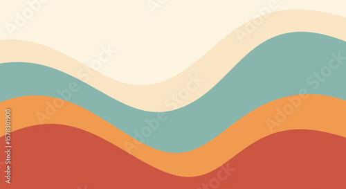 Wavy color gradient background for creative design project