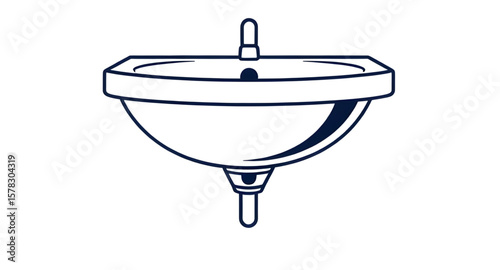 wash basin icon, basin silhouette, sink icon, wash sink vector, bathroom sink icon, washbasin outline, basin symbol, plumbing icon, sanitary icon, bathroom fixture icon, handwashing basin, faucet and 