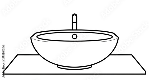 wash basin icon, basin silhouette, sink icon, wash sink vector, bathroom sink icon, washbasin outline, basin symbol, plumbing icon, sanitary icon, bathroom fixture icon, handwashing basin, faucet and 
