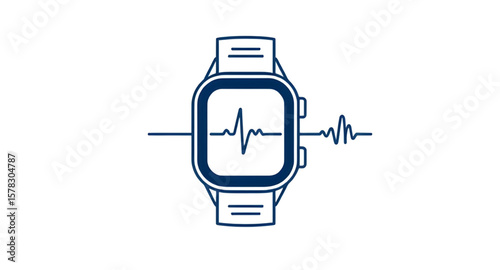 Digital watch icon, Smartwatch vector, Fitness tracker icon, Touchscreen watch icon, Health monitor icon, Smart wearable device, Modern watch icon, Gadget watch icon, Digital device icon, Smartwatch s