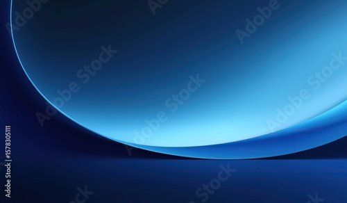 A minimalist dark to light blue gradient background with a smooth symmetrical curved shape, creating an elegant and calming aesthetic for modern web pages, mobile apps, or social media content