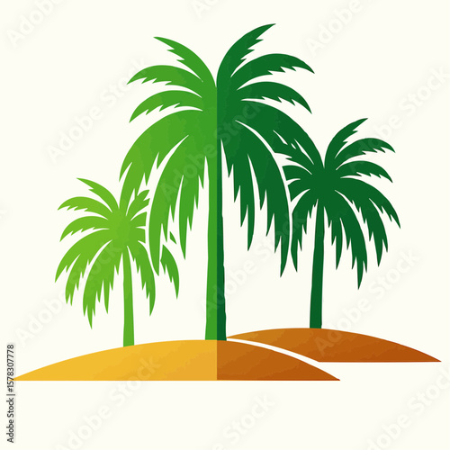 palm trees on the beach