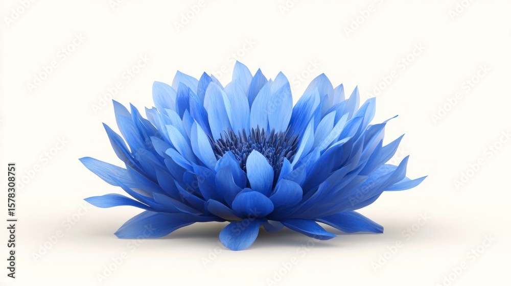 Obraz premium Beautiful blue flower isolated on white