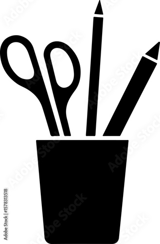 pencils in a cup, white, isolated, pencil, color, glass, green, drawing, red, art, icon, stick, colorful, equipment, black, pencils, wooden, incense, school, paint, blue, wood, tool, illustration