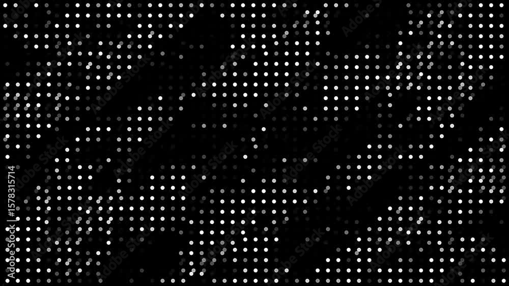 abstract background of dots blinking motion seamless loop animation