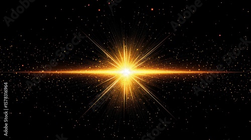 Golden starburst effect