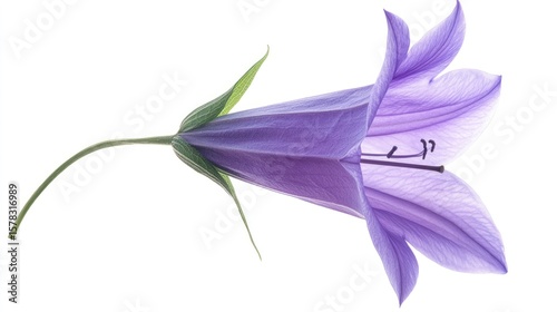 Purple bellflower closeup image