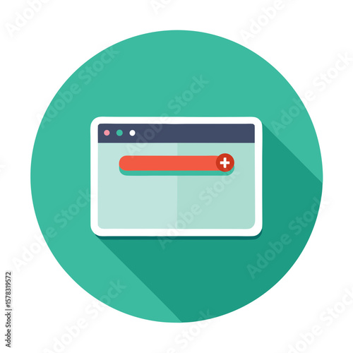 Flat Web Page Element Vector Illustration Design