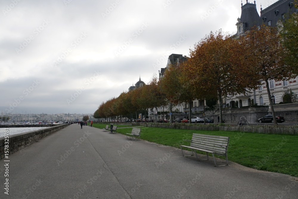Fototapeta premium Landscape of Geneve