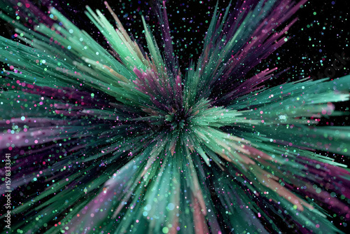 Abstract Explosion of Color