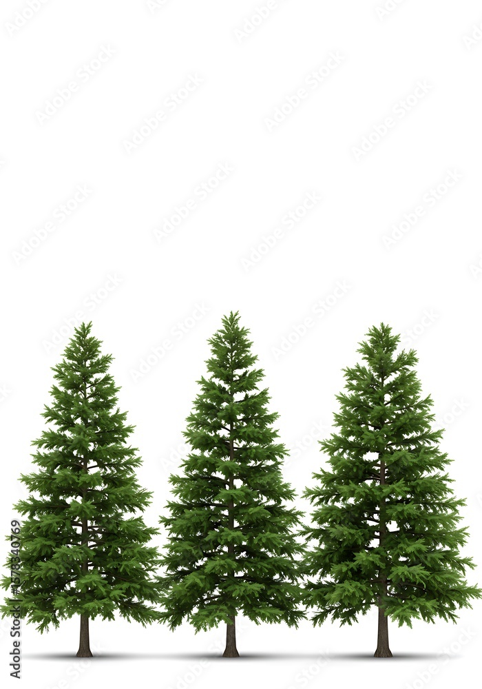 Fototapeta premium Evergreen Trio