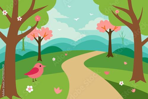 Nature Landscape Background Design
