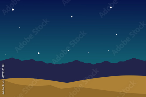 starry night above open plain