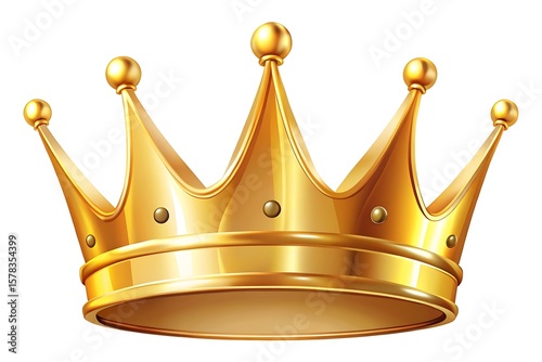 Gold crown with a gold rim