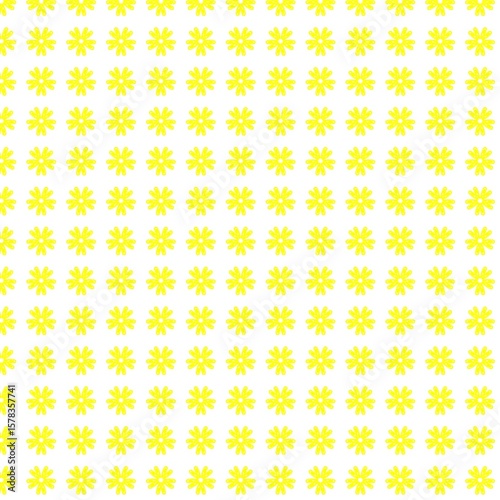 seamless pattern with yellow flowers