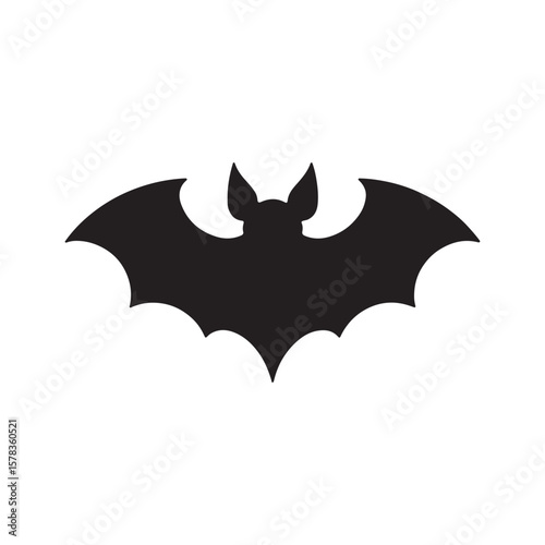 Bats Silhouettes Vector Design on White Background.