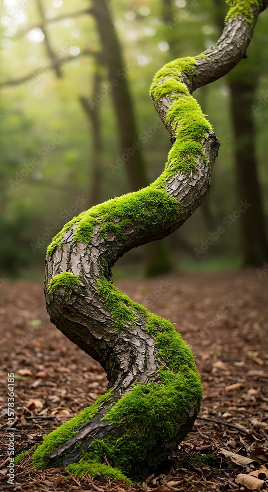 Naklejka premium Emerald Embrace of the Woods