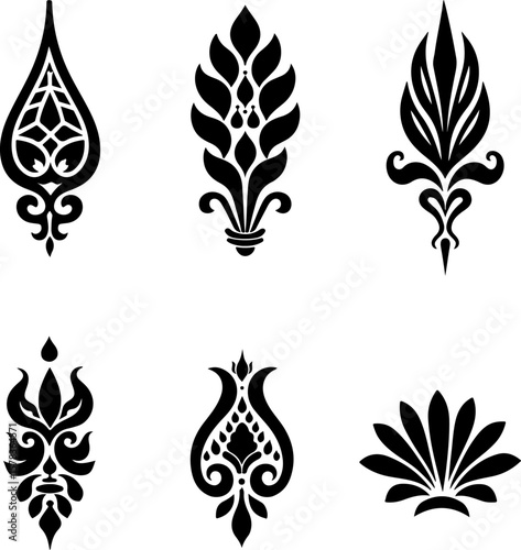 Tribal Flame Tattoo Designs vector bundle