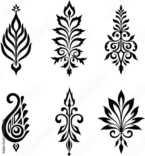 Tribal Flame Tattoo Designs vector bundle