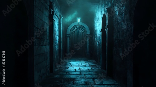 Mysterious stone corridor