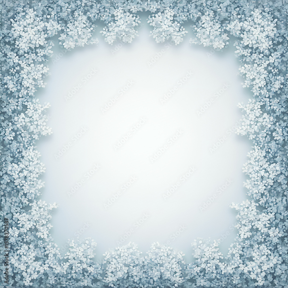 Winter Snowflake Border Background Winter Snowflake Border Background