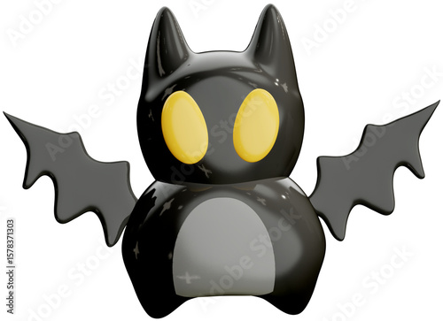 Halloween Bat 3D Illustration