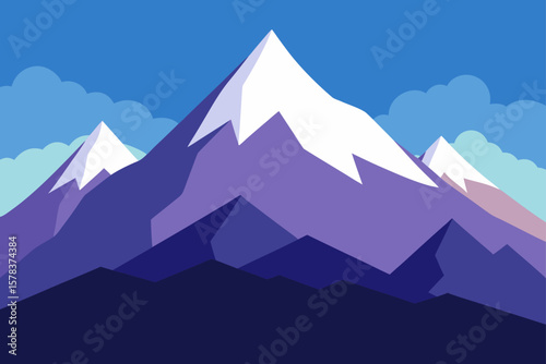 mountains background stock illustration