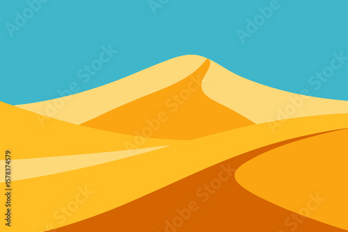 sand dunes vector illustration stock illustration