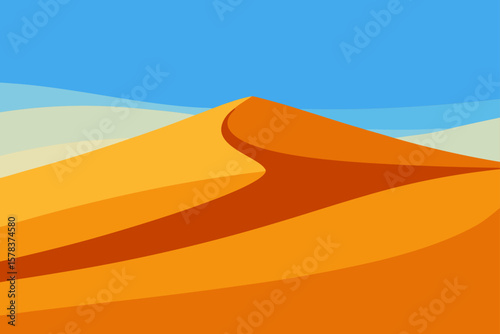 sand dunes vector illustration stock illustration