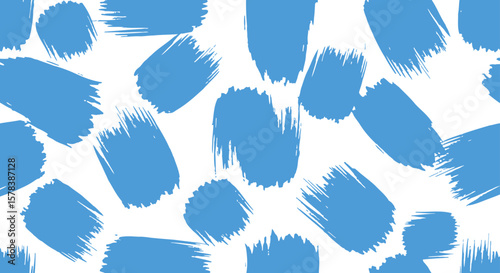 Blue Brush Stroke Pattern Artistic Abstract Background