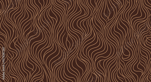 Brown Abstract Wave Pattern for Wallpaper and Background