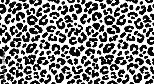 Leopard Print Seamless Pattern Wildlife Skin Background Texture