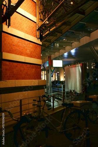 July 12, 2025. Chiyoda-ku, Tokyo, Japan.The view of the Marunouchi exit of Tokyo Station at night.