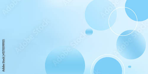 Abstract geometric background gradient soft light blue bokeh for Graphic Business background hitech technology digital design illustration web template background backdrop desktop wallpaper bubbles