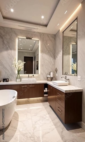 modern bathroom interior