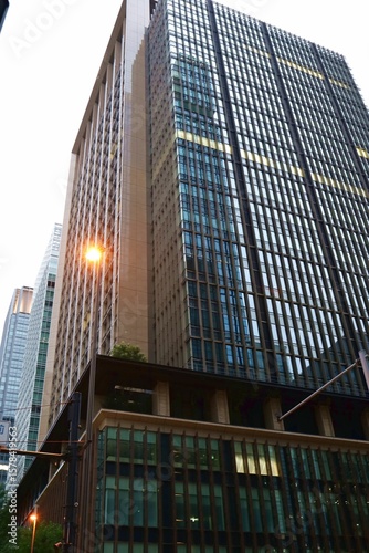 July 12, 2025. Chiyoda-ku, Tokyo, Japan.View of the Marunouchi area at night.