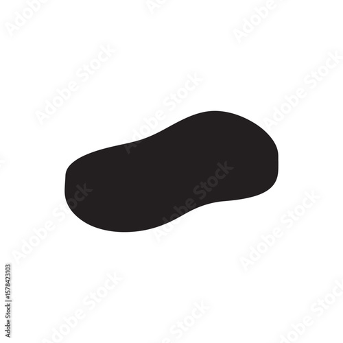 Steak meat icon isolated on white background.