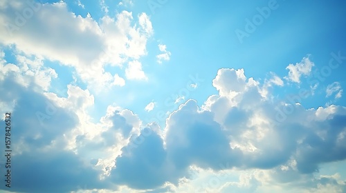 Sunny day cloudy sky