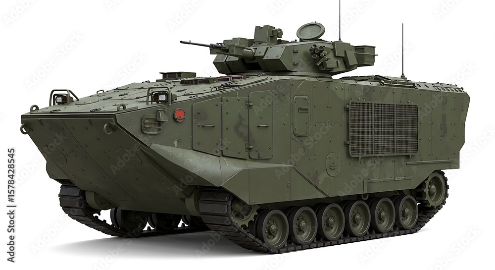 Fototapeta premium Amphibious assault vehicle illustration