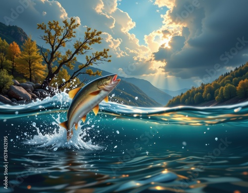 fish leap from water just before the sky bursts open, trees shake violently, and thunder screams louder than the wind