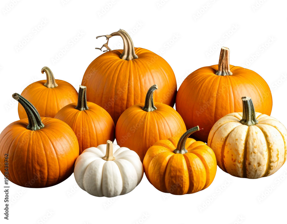 Isolated pumpkin background on white background.
Isolated pumpkin background on white background.