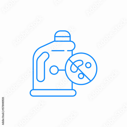 bleach bottle icon sign vector