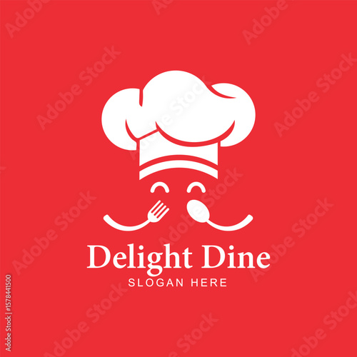 Chef logo design, food logo, spoon and fork logo