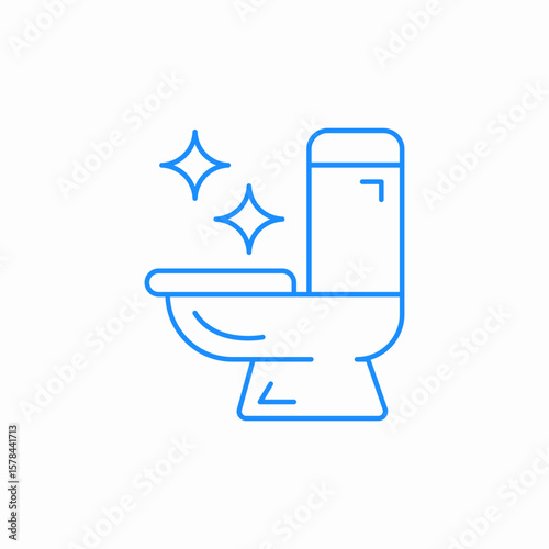 clean toilet icon sign vector
