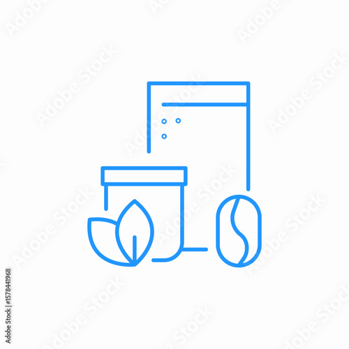 coffee beans icon sign vector