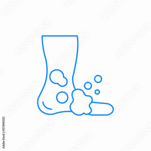 foot treatment icon sign vector